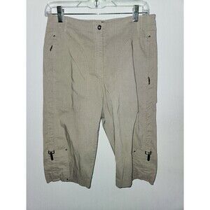 Jamie Sadock Khaki Tan Capri Bermuda Golf Shorts Womens Size 6